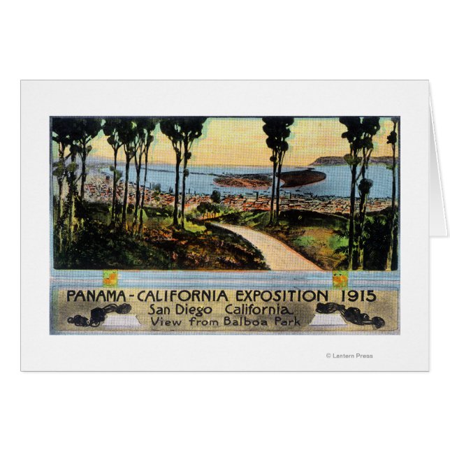 Balboa Park View of City, Panama-CA Expo (Front Horizontal)