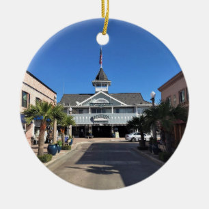 Balboa Pavillion, Newport Beach, California Ceramic Tree Decoration