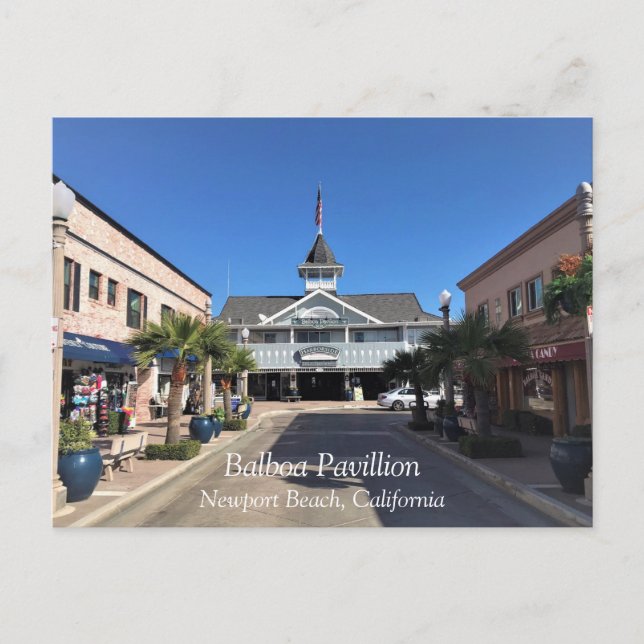 Balboa Pavillion, Newport Beach, California Postcard (Front)