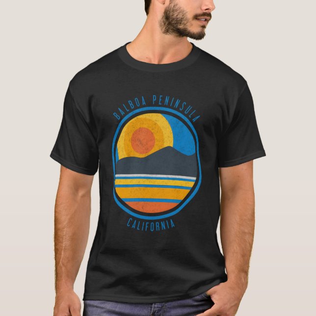 Balboa Peninsula California Sun And Fun T-Shirt (Front)