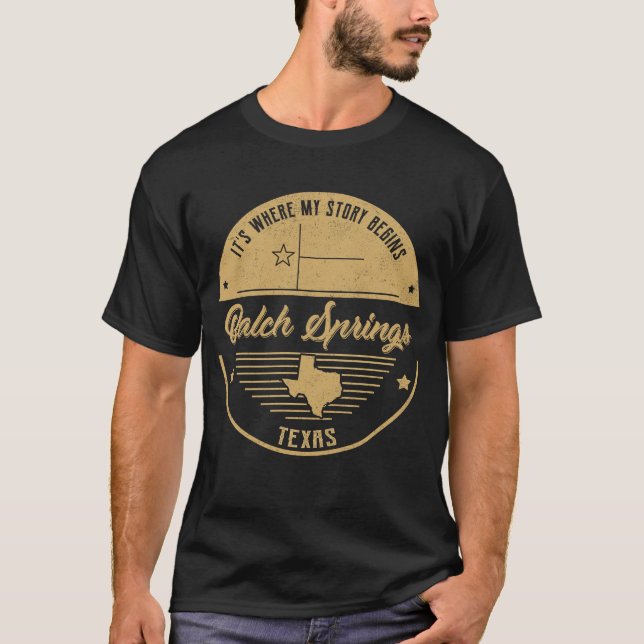 Balch Springs Texas It's Where my story begins T-Shirt (Front)