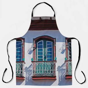 Balconies on facade in Diamantina, Minas Gerais, B Apron