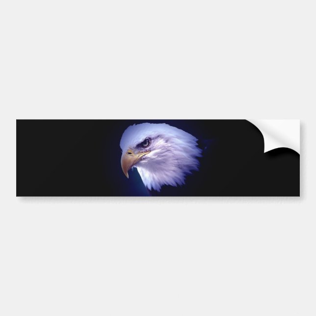 Bald American Eagle Bumper Sticker (Front)