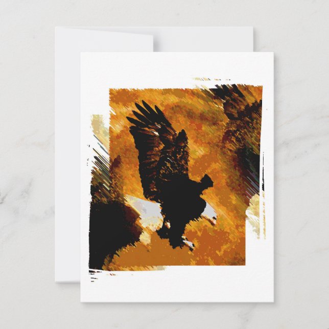 Bald American Eagle Landing (Front)