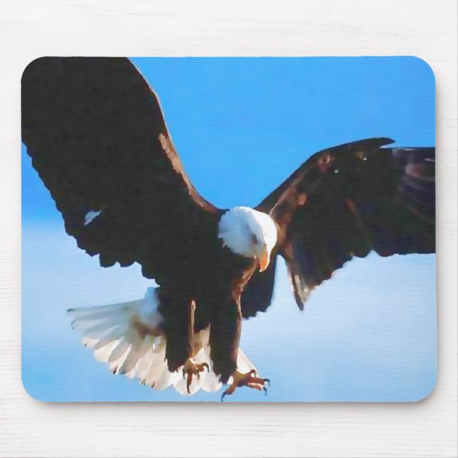 Bald American Eagle Mouse Mat (Front)