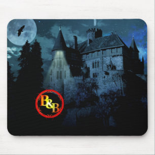 Bald and Bonkers Haunted Castle Mouse Mat