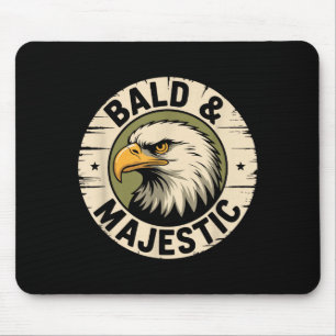 Bald And Majestic, Hairless Baldness And Balding M Mouse Mat