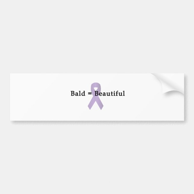 Bald Beautiful Bumper Sticker (Front)