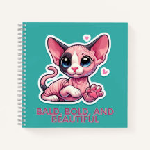 Bald Bold and Beautiful on Notebook