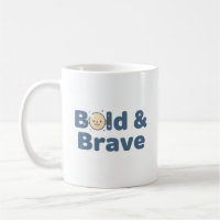 Bald & Brave Mug – Funny Positive Design