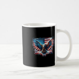 Bald Eagle 4th Of July American Flag Patriotic Fre Coffee Mug