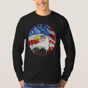 Bald Eagle 4th Of July American Flag Patriotic Fre T-Shirt