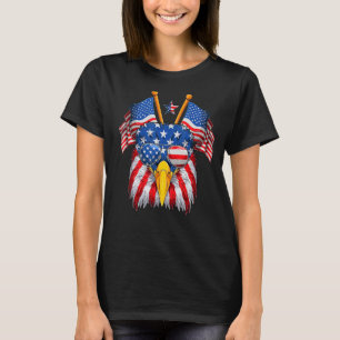 Bald Eagle 4th Of July American Flag Patriotic Fre T-Shirt