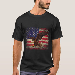 Bald Eagle 4th Of July Christmas Gift American Fla T-Shirt