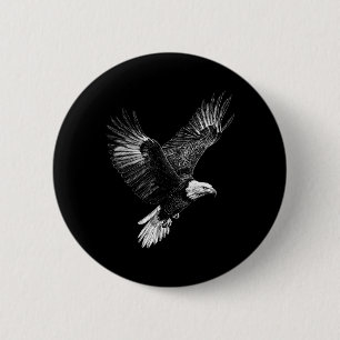 Bald Eagle 4th Of July Men Women Kids Patriotic Ea 6 Cm Round Badge