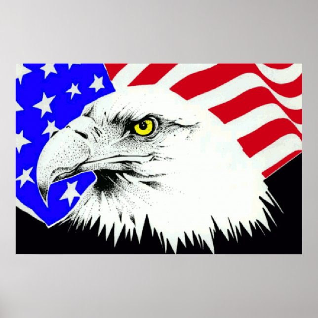 Bald Eagle 4th Of July Poster 1 (Front)