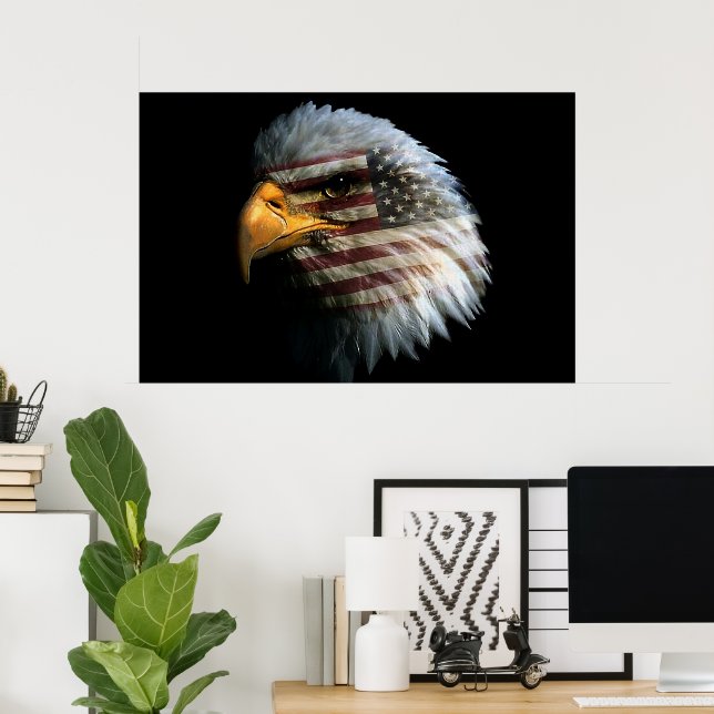 Bald Eagle 4th Of July poster 6 (Home Office)
