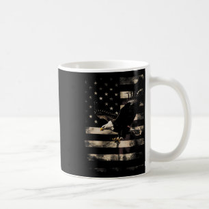Bald Eagle 4th Of July Usa Flag Patriotic Distress Coffee Mug