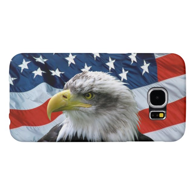 Bald Eagle American Flag Case-Mate Samsung Galaxy Case (Back Horizontal)