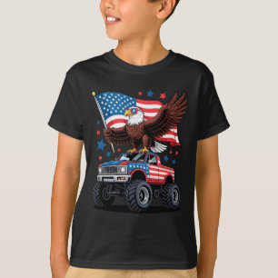 Bald Eagle American Flag Happy 4th Of July Indepen T-Shirt