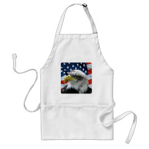 Bald Eagle American Flag Standard Apron
