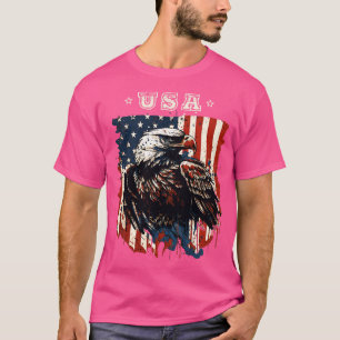Bald Eagle American Flag T-Shirt