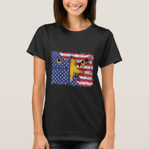 Bald Eagle American Flag USA 4th Of July  T-Shirt