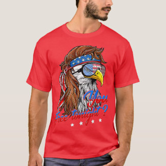 Bald Eagle American Flag You Free Tonight Happy 4t T-Shirt
