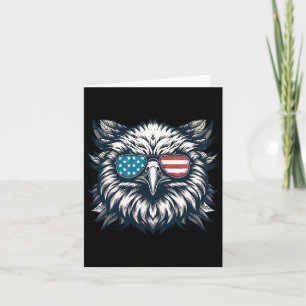Bald Eagle American Usa 4th Of July Patriotic Funn Card