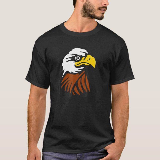 Bald Eagle American Usa Patriotic T-Shirt (Front)