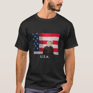 Bald Eagle And The American Flag T-Shirt