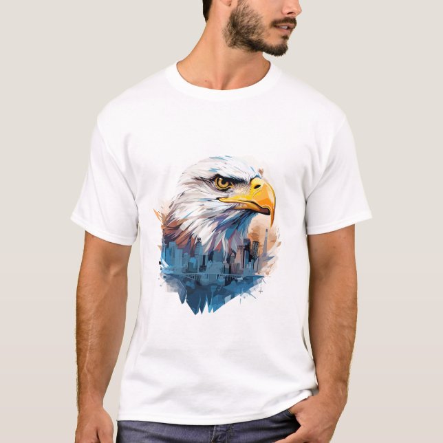 Bald Eagle Animal Beauty Nature Wildlife Discovery T-Shirt (Front)