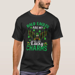 Bald Eagle Are My Lucky Charms Bald Eagle St Patri T-Shirt