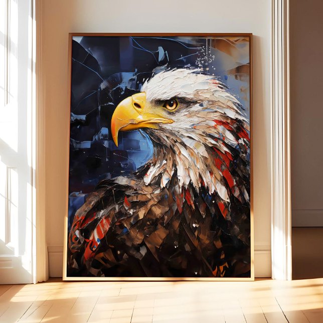 Bald Eagle Art Print Posters, Animal Abstracts Wal (Creator Uploaded)