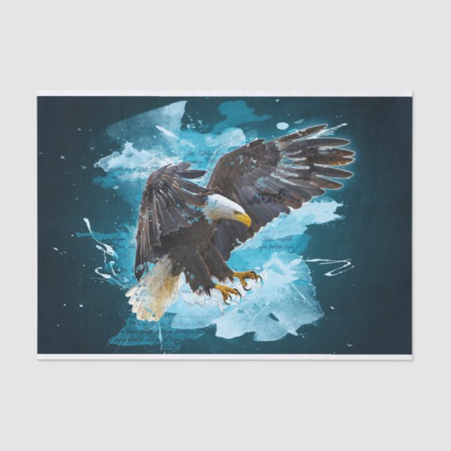 Bald Eagle Art Tissue Paper (Front)
