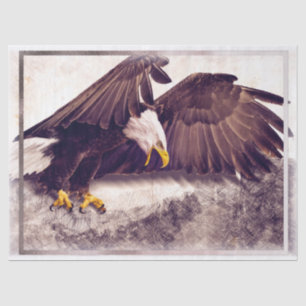 Bald Eagle Artwork Decoupage Tissue Paper