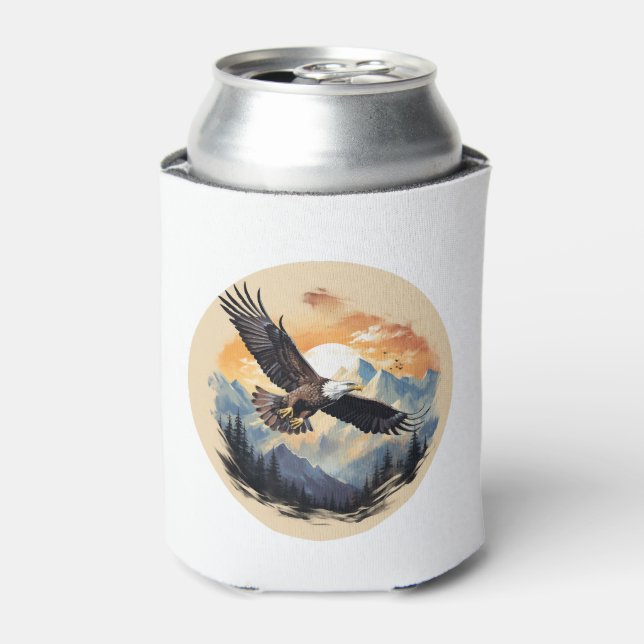 Bald Eagle as America's Symbol Can Cooler (Can Front)