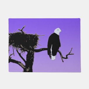 Bald Eagle at Sunset - Original Wildlife Art Doormat