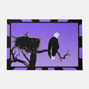 Bald Eagle at Sunset - Original Wildlife Art Doormat