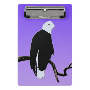 Bald Eagle at Sunset - Original Wildlife Art Mini Clipboard