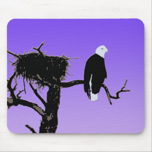 Bald Eagle at Sunset - Original Wildlife Art Mouse Mat