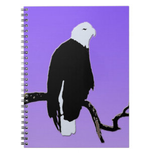 Bald Eagle at Sunset  - Original Wildlife Art Notebook