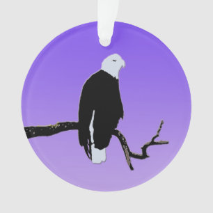 Bald Eagle at Sunset - Original Wildlife Art Ornament