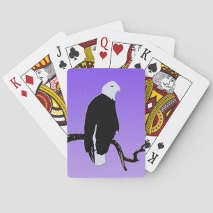 Bald Eagle at Sunset - Original Wildlife Art Playing Cards