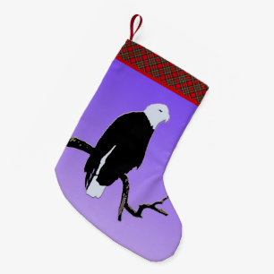 Bald Eagle at Sunset  - Original Wildlife Art Small Christmas Stocking