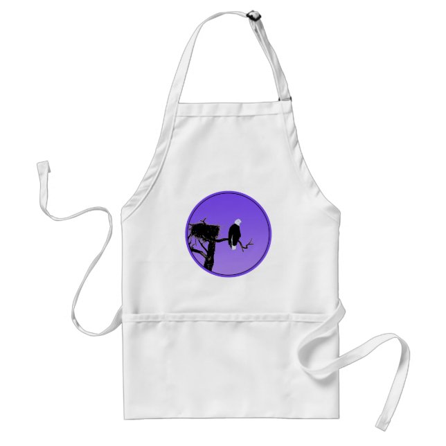 Bald Eagle at Sunset  - Original Wildlife Art Standard Apron (Front)