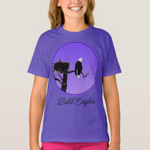 Bald Eagle at Sunset  - Original Wildlife Art T-Sh T-Shirt