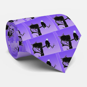 Bald Eagle at Sunset  - Original Wildlife Art Tie