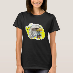 Bald Eagle Bird Avian Ornithology Photo Art T-Shirt
