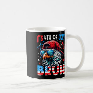 Bald Eagle Bruh 4th Of July Fourth July Men Boys K Coffee Mug
